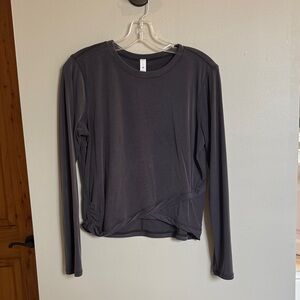 lululemon athletica Slate Gray Long Sleeve Tee